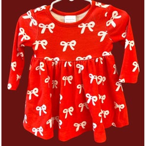 Hanna Andersson Red Bow Organic Cotton Top 6-12M Holiday Festival Sustainable