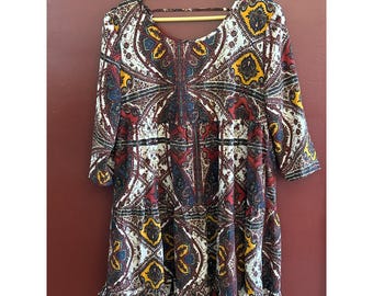 Vestido mini bohemio California Moonrise con cintura imperio mediana, estilo informal para festivales