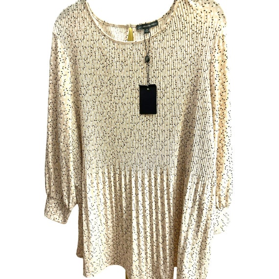 ADRIANNA PAPELL Womens Beige Pleated Sheer Tie Keyhole Back Lined Sleeveless Halter Knee Length Party Blouson Dress main image 1