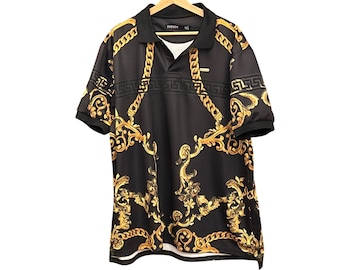 Hudson bovenkleding poloshirt barok luxe gouden ketting streetwear 3X Maximalist