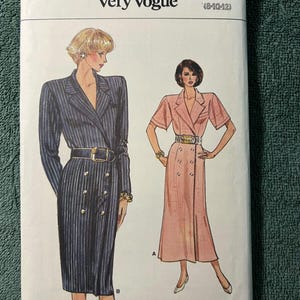 VOGUE Very Easy Very Vogue pattern #9803 Misses Dress Sz 8/10/12