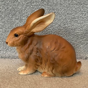 Vintage Lefton Exclusives Japan Brown Bunny H6661 Easter 