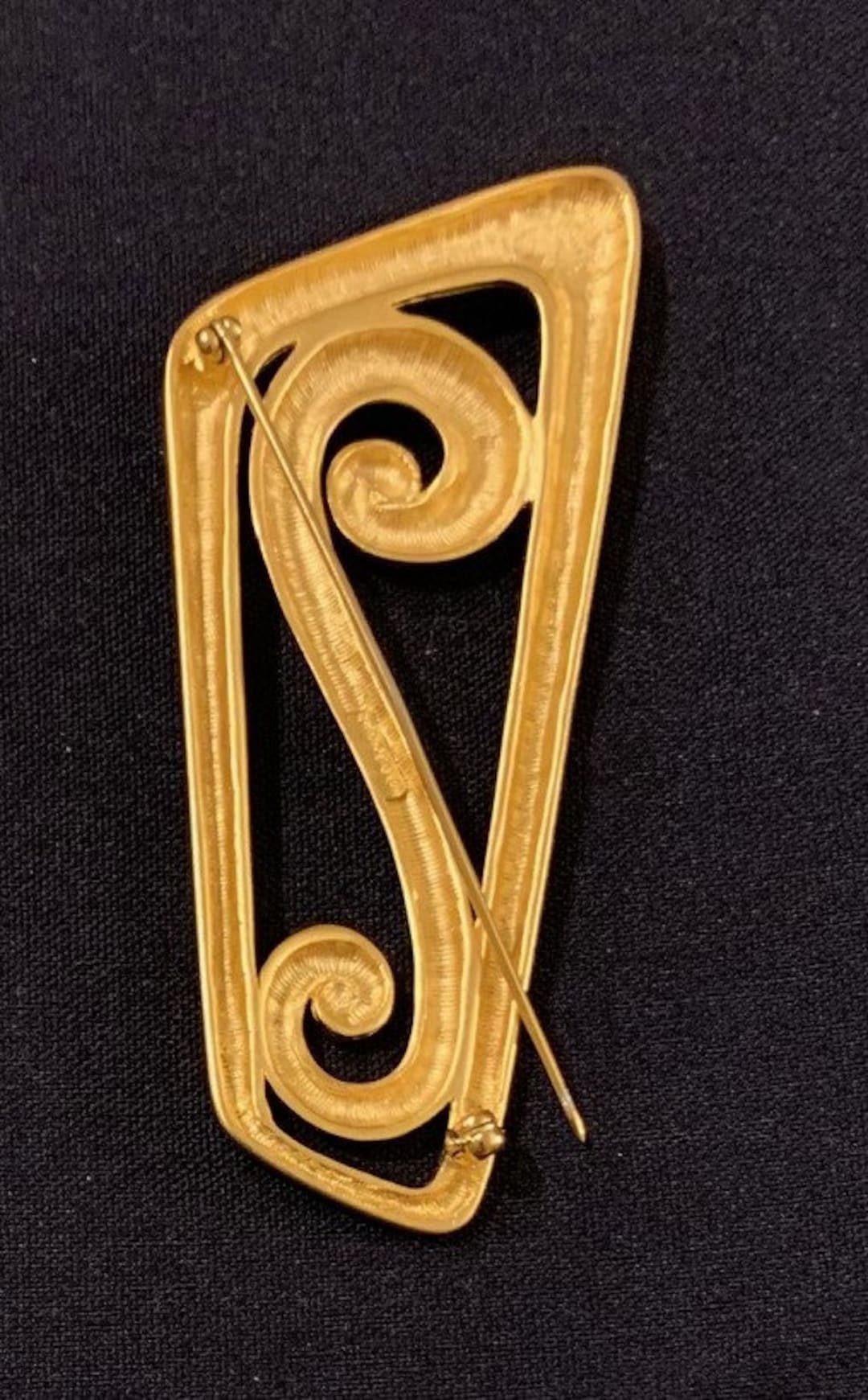 Modern Pin Monet Gold Tone Modernist Pin - Etsy