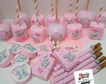 Baby elephant treats bundle. Baby Shower. Party Favors. 30 pcs
