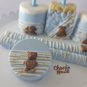 Teddy bear treats bundle. Baby Shower. Party Favors.  We can bearly wait. 48 pcs
