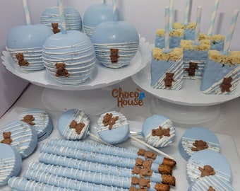 Teddy Bear Treats Bundle, Baby Shower Favors, 60 Pieces