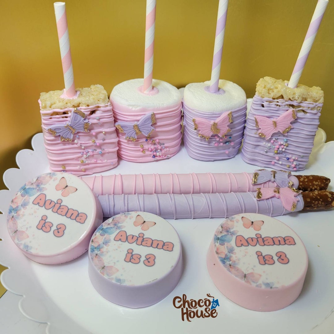 Butterfly Theme. Baby Shower. Party Favors. With Edible Image. Etsy