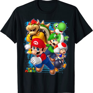 png file Super Mario 3D Spray Paint Present Graphic T-Shirt png