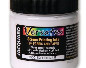 Jacquard Versatex Screen Ink 4oz | Soft Hand Water-Based Fabric Ink for Screen Printing and Textiles