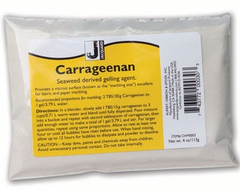 Jacquard Carrageenan for Fabric & Paper Marbling | Natural Seaweed Marbling Size | Lambda Type