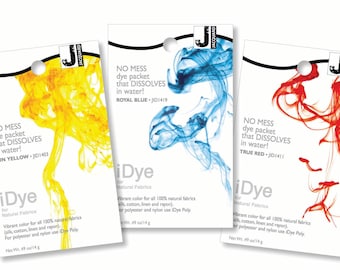 Jacquard iDye Natural Fabrics 1lb | Dissolvable Packet Fabric Dye for Cotton, Linen and Natural Fiber