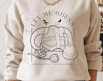 Skyrim Sweetroll Sweatshirt, TES Sweatshirt, Gamer Sweater, Video Game Lover Gift, RPG Sweater, ESO Sweatshirt, Fantasy Sweater, Dragon