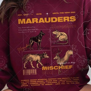 Marauders Sweatshirt, Universal Trip Sweater, All the Young Dudes Fanfic Merch ATYD, Wolfstar Sweater, Moony Wizard Apparel Book Lover Gift