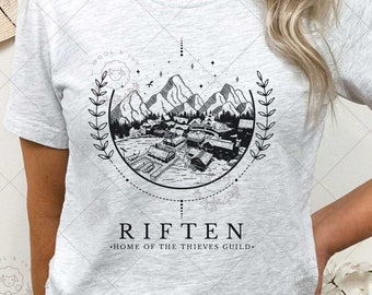 Skyrim Riften Shirt, TES ESO Video Game Shirt, Fantasy Gamer Gift, Video Game Lover, Cozy Gamer, Girl Gamer Gift, Subtle Fandom, Dragon
