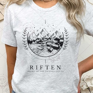 Skyrim Riften Shirt, TES ESO Video Game Shirt, Fantasy Gamer Gift, Video Game Lover, Cozy Gamer, Girl Gamer Gift, Subtle Fandom, Dragon