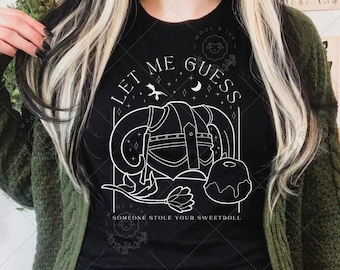 Skyrim Sweetroll Shirt, TES Shirt, Gamer Shirt, Video Game Lover Gift, RPG Shirt, ESO Shirt, Cozy Gamer Gift, Fantasy Shirt, Dragon Shirt