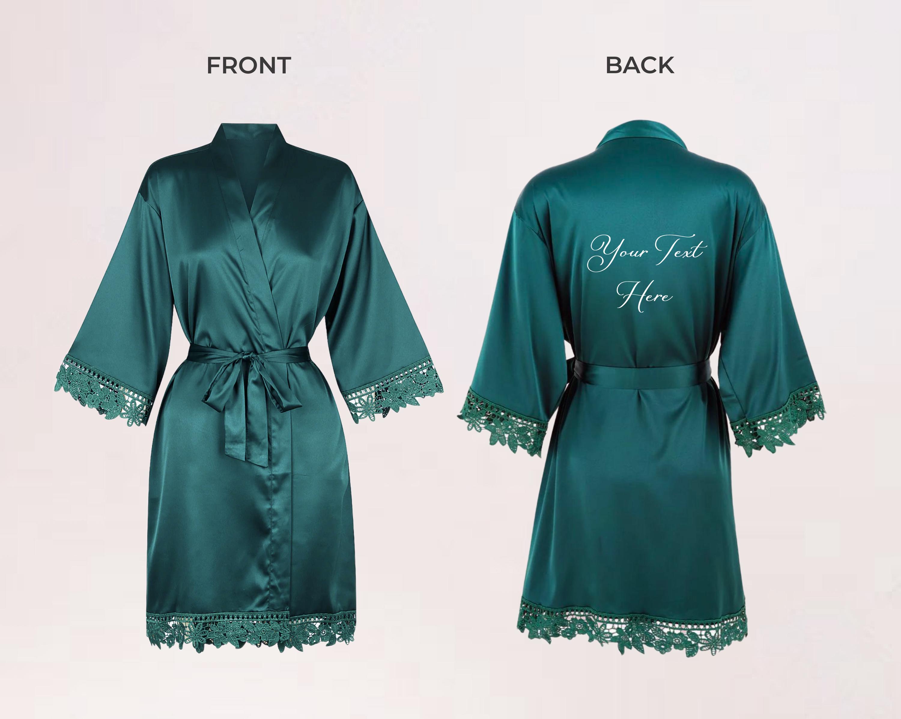 Personalized Robe Pageant Soft Satin Bridal Robes, Personalized Bridesmaid Robes, Bridesmaid Gift ...