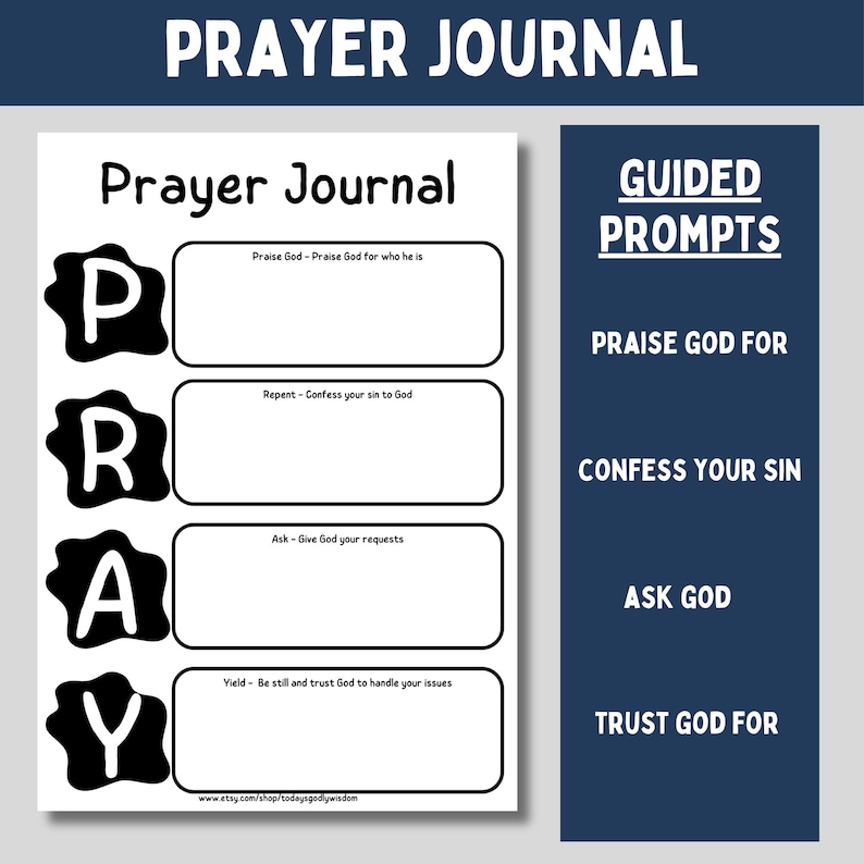 Prayer Tools.pdf Printable Prayer Journal for Adults Christian Devotional Bible Study ...