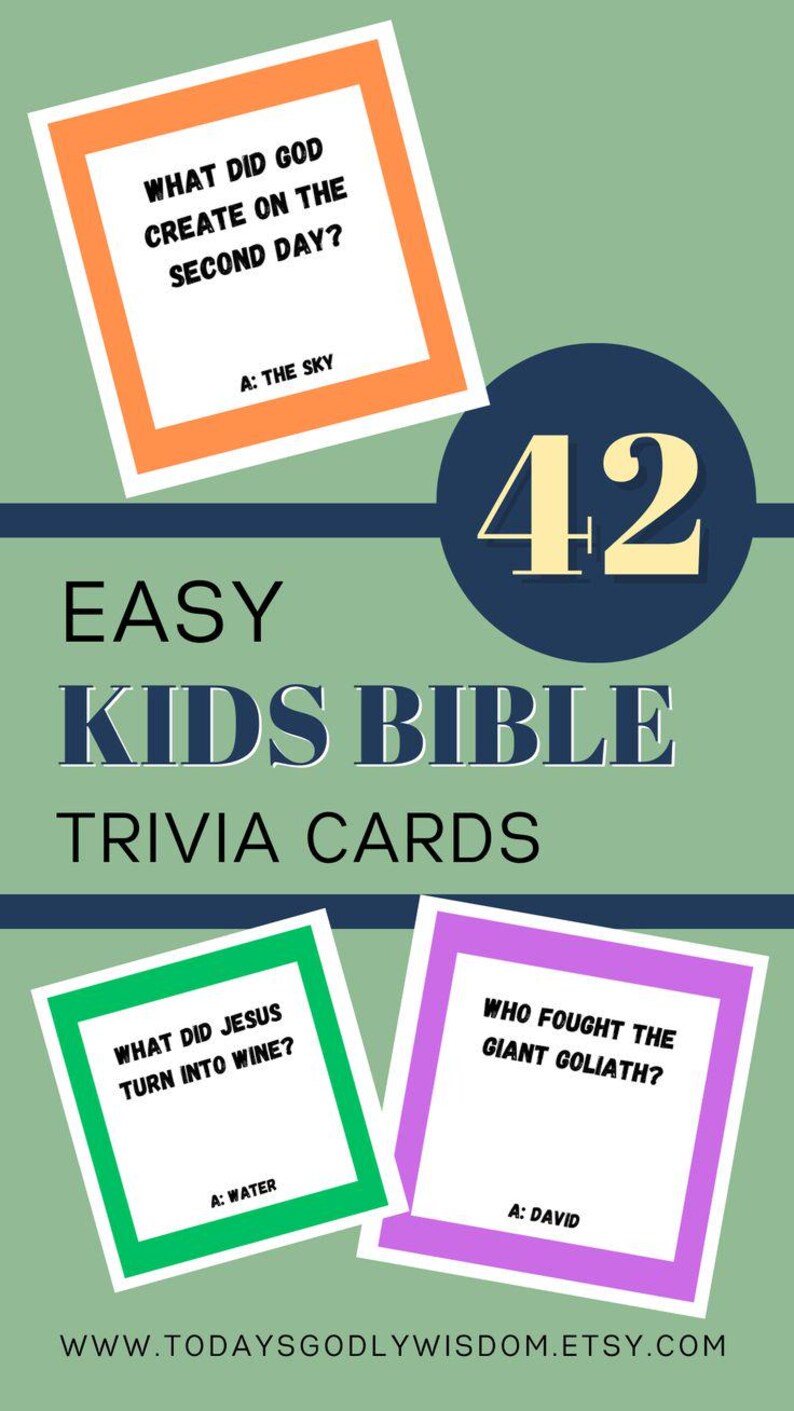 Jeux-questionnaires bibliques pour enfants pour l'école du dimanche activités bibliques pour enfants église quiz biblique imprimable jeu de société pour enfants questions-questions image 12
