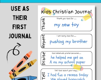 Childrens Prayer Journal Printable Template Sunday School Christian Activity Page Bible Reflection Worksheet Spiritual Growth Teaching Tool