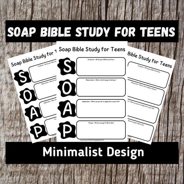 Soap Bible study for teens, bible study guide, soap bible study journal, soap bible study method, sunday school notes, teens bible study