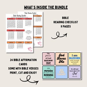 Bible Study Bundle Printable Prayer Journal Guide Christian Devotional Page Scripture Mapping Reflection Worksheet Monthly Calendar Verse image 8