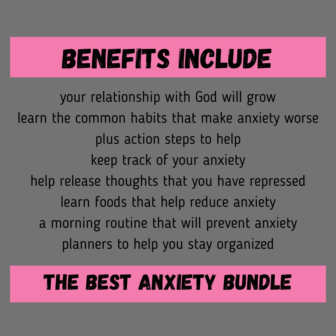 Christian Anxiety Journal Printable, Bible Verses for Anxiety, Anxiety