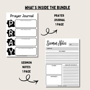 Bible Study Bundle Printable Prayer Journal Guide Christian Devotional Page Scripture Mapping Reflection Worksheet Monthly Calendar Verse image 9
