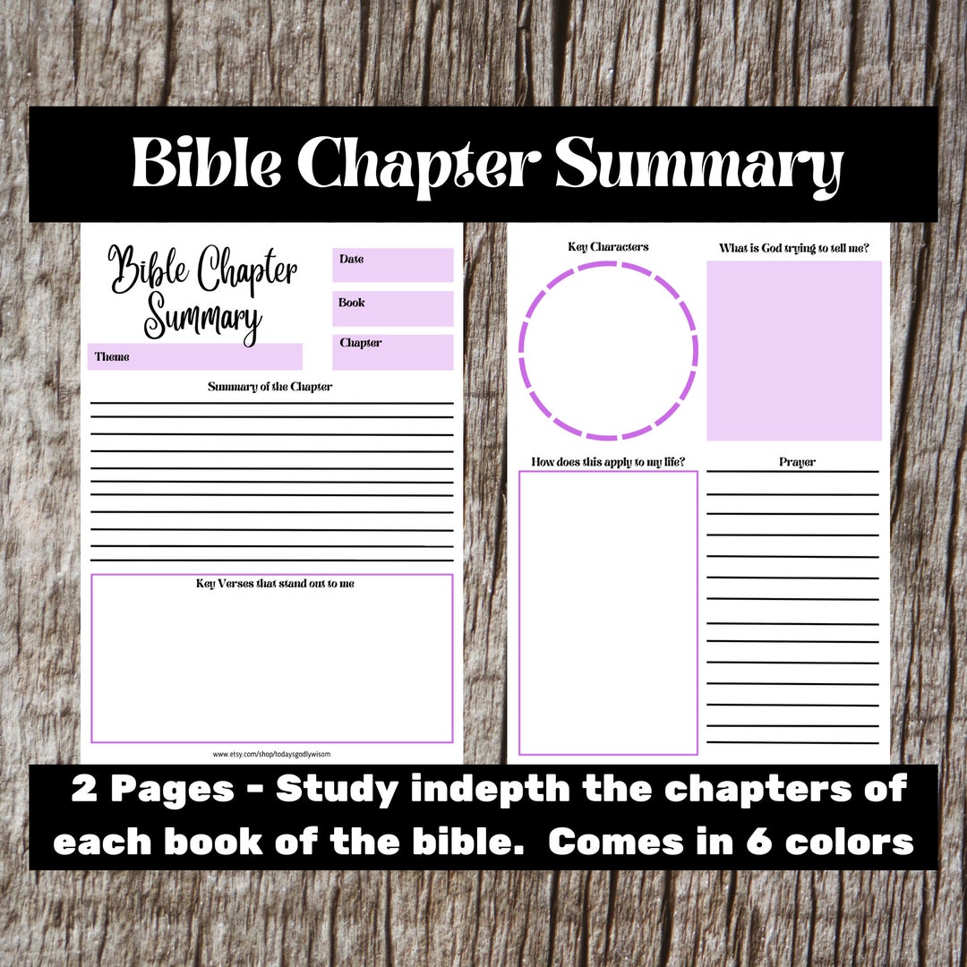 bible-chapter-summary-template-bible-study-for-men-women-etsy