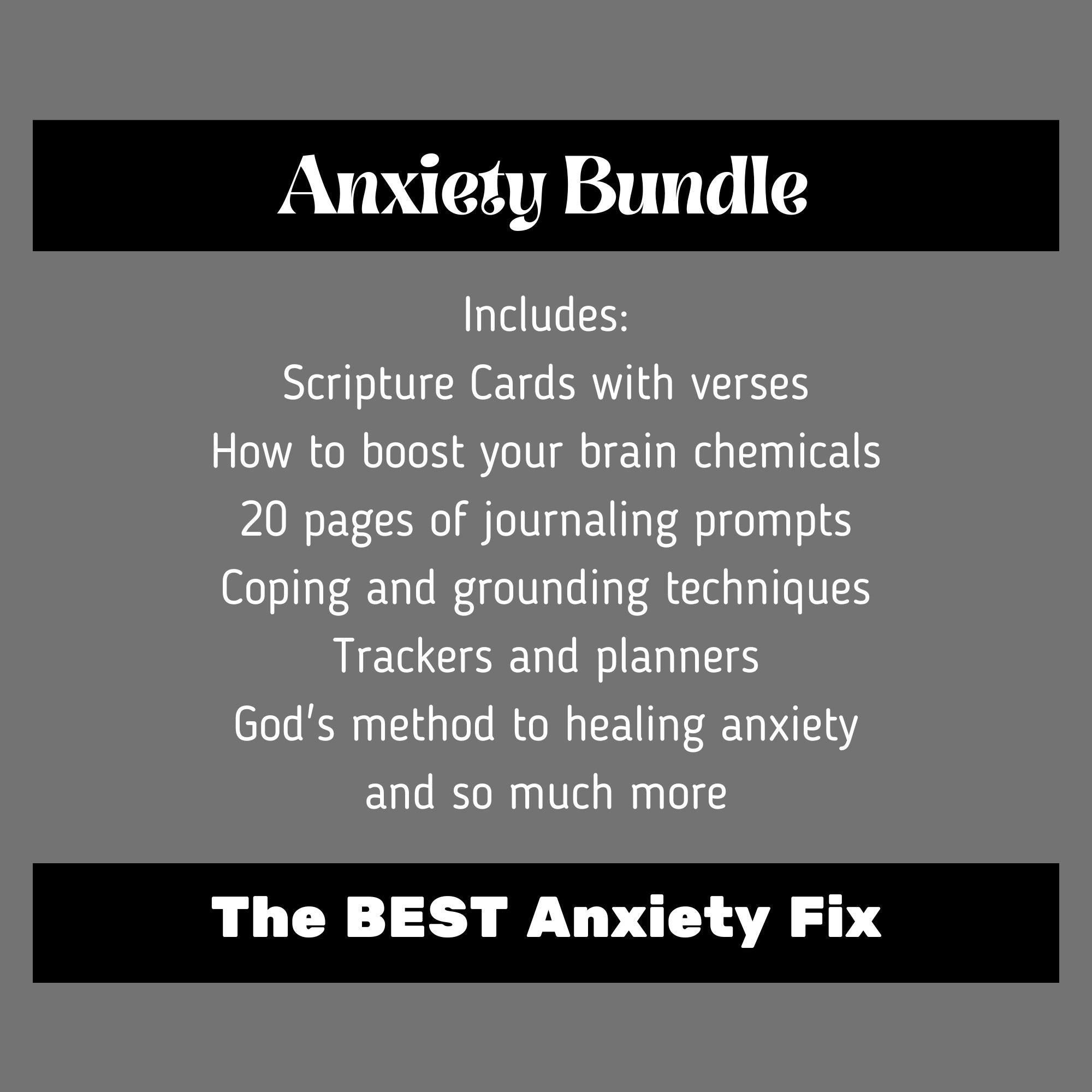 Christian Anxiety Journal Printable Bundle Bible Verses for Etsy