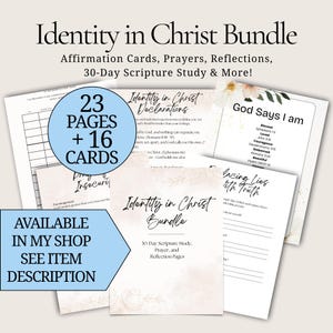 Who I Am in Christ Printable Bible Verses for Who God Says I Am Pdf ...