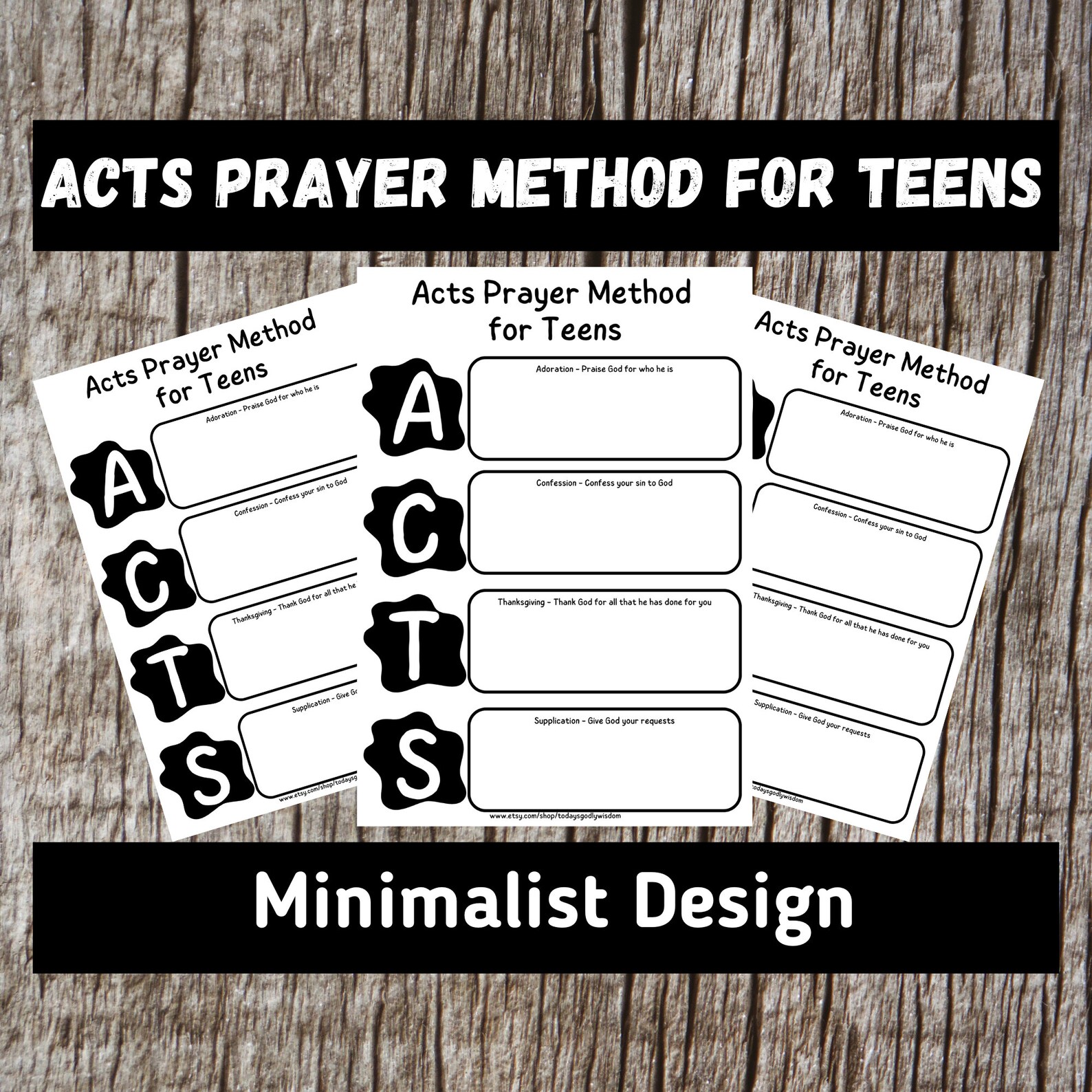 Acts Prayer Model, Christian Journal, Prayer Journal for Teens, Acts ...