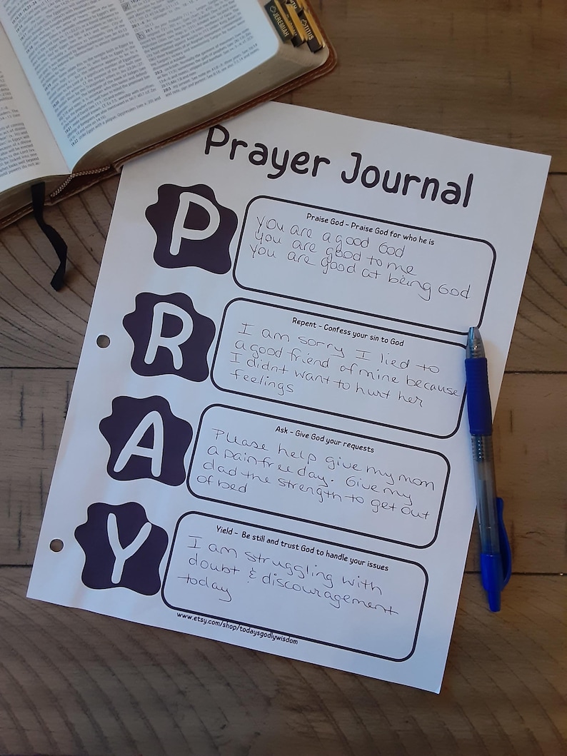 Prayer Tools.pdf Printable Prayer Journal for Adults Christian Devotional Bible Study ...