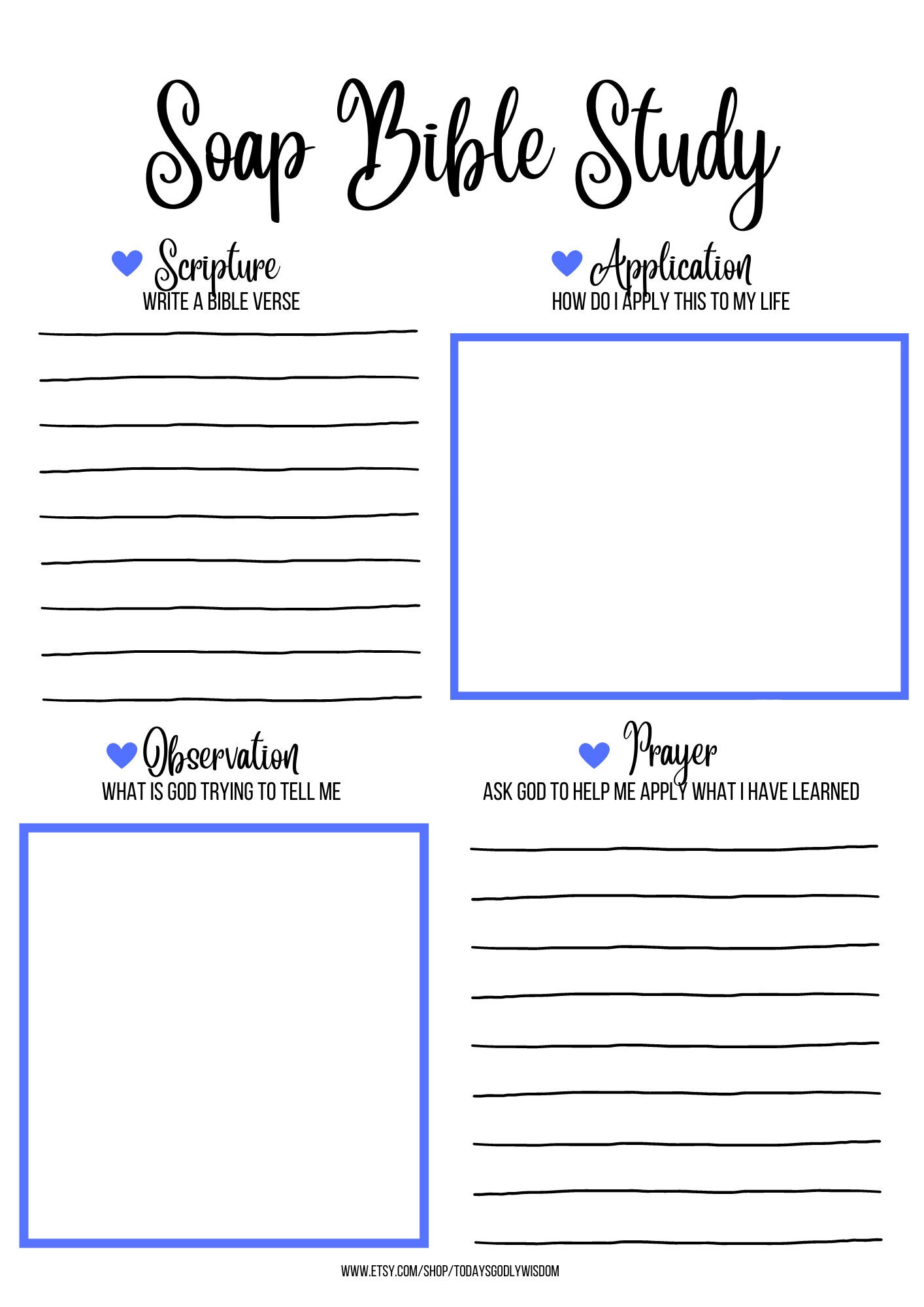 Soap Bible Study Printable Bible Study for Men Women Teens - Etsy