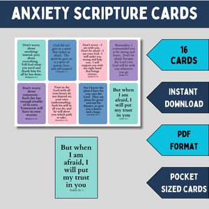Printable pocket sized anxiety scripture cards