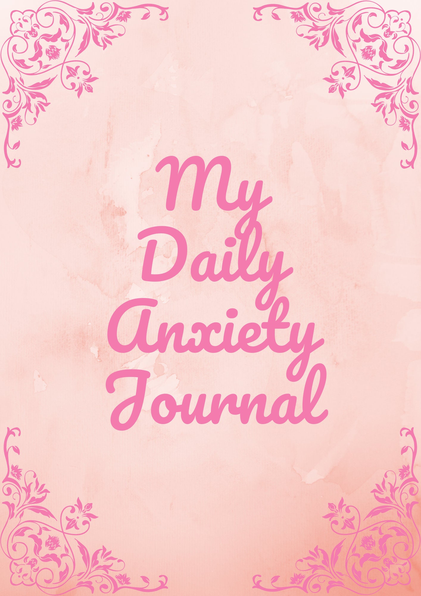 Anxiety Journal Printable, Anxiety Journal Prompts, Mental Health ...