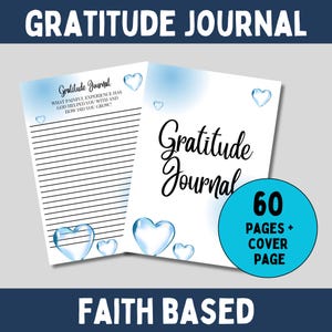 Christian gratitude planner printable daily gratitude journal for women daily faith based journal with prompts for thankfulness journal