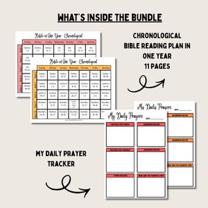 Bible Study Bundle Printable Prayer Journal Guide Christian Devotional Page Scripture Mapping Reflection Worksheet Monthly Calendar Verse image 7