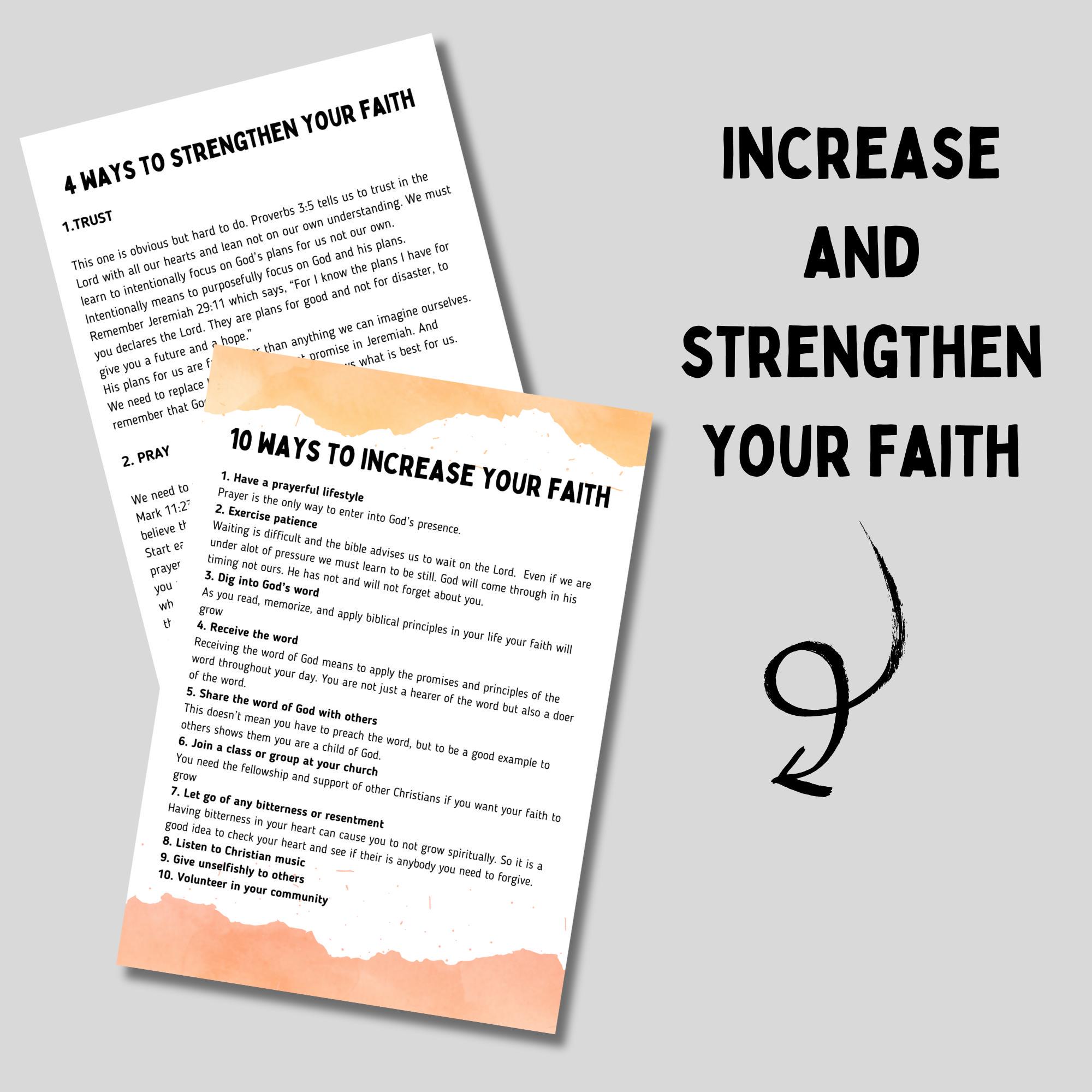 Faith Journal Printable Bible Study Guide Template Prayer Tracker ...
