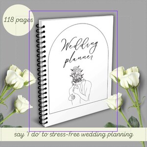 Black and White Wedding Planner