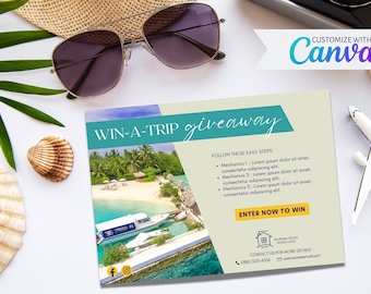 Invitation | Client Event | Trip Giveaway | Canva Template | Real Estate Marketing | Realtor | Digital Download