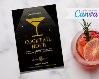 Invitation | Client Event | Happy Hour Event | Canva Template | Real Estate Marketing | Realtor | Digital Download