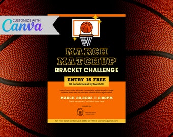 Invitation | Client Event | March Madness | Canva Template | Real Estate Marketing | Realtor | Digital Download