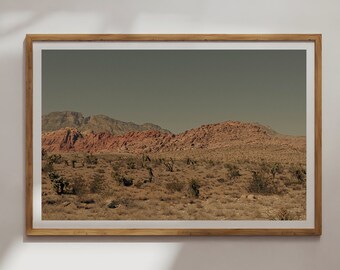 Desert Landscape Print, Fine Art Photography, Wall Art Print, Boho Print, Landscape Desert Wall Art,  Horizontal Frame, Digital Download