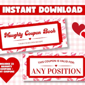 love coupons for him, naughty coupons valentines day gift for boyfriend, anniversary gift for husband, 2025 vday printable
