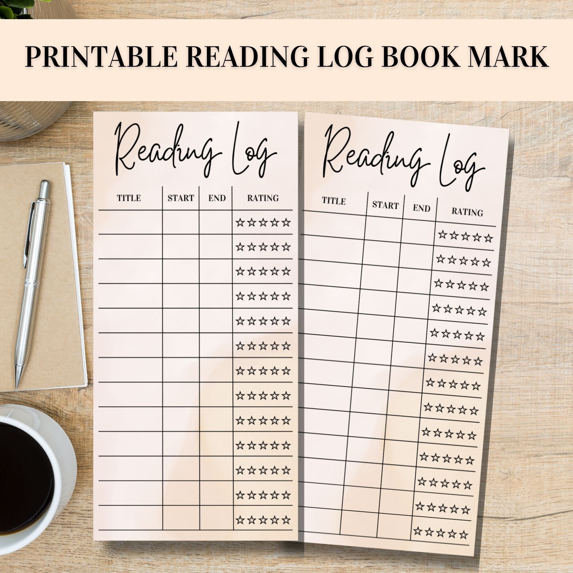 Reading Log Bookmark Printable Reading List Bookmark Summer Reading Reading Log Bookmark Printable Reading List Bookmark Summer Reading