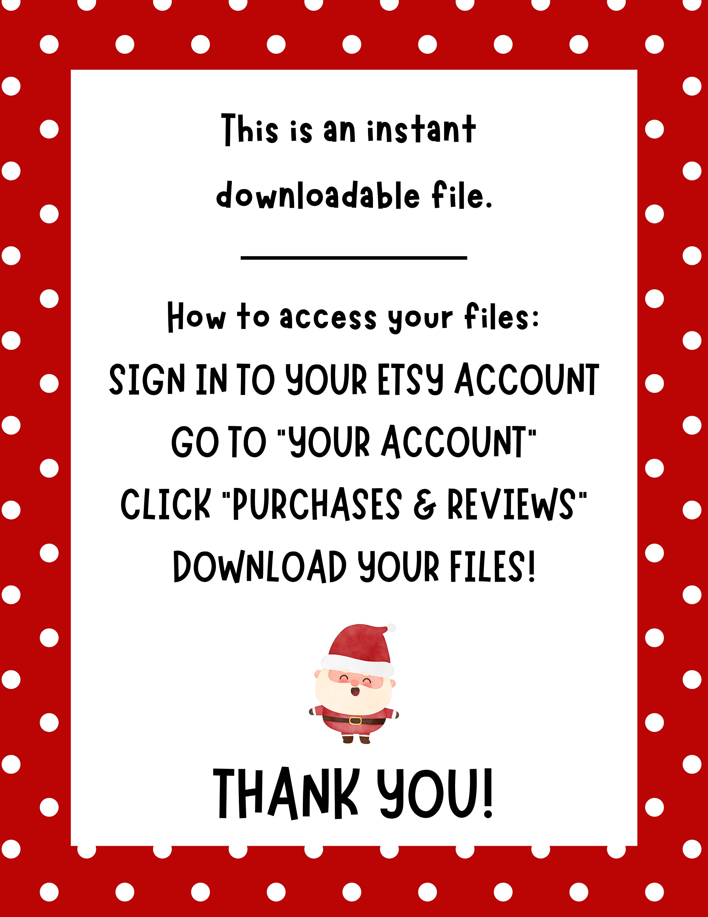 Dear Santa Letter Printable, Dear Santa Template Digital Download, Kids Christmas Wish List