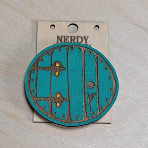 Fantasy Door Magnet, Accessory, Lightweight Wood Magnet, Laser Cut and Engraved, Home Decor, Gift for Fantasy Lovers
