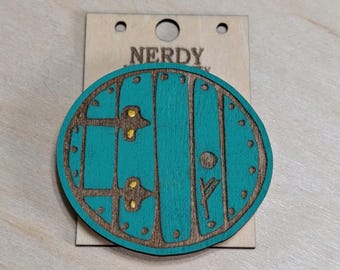 Laser Cut Fantasy Door Magnet: Whimsical Wood Home Decor