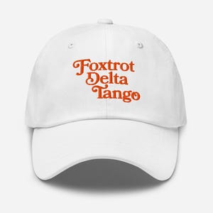 Gorra de papá Foxtrot Delta Tango, gorra anti-Trump, antiautocracia, resistencia sutil, FDT sutil